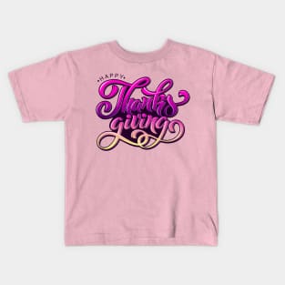 Happy Thanksgiving Kids T-Shirt